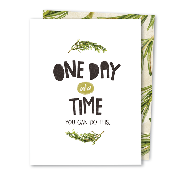 One Day | Encouragement Sympathy Support Grief Empathy Card