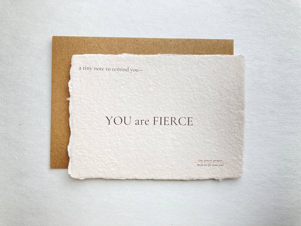 YOU are FIERCE: LIFT ME UP! CARD