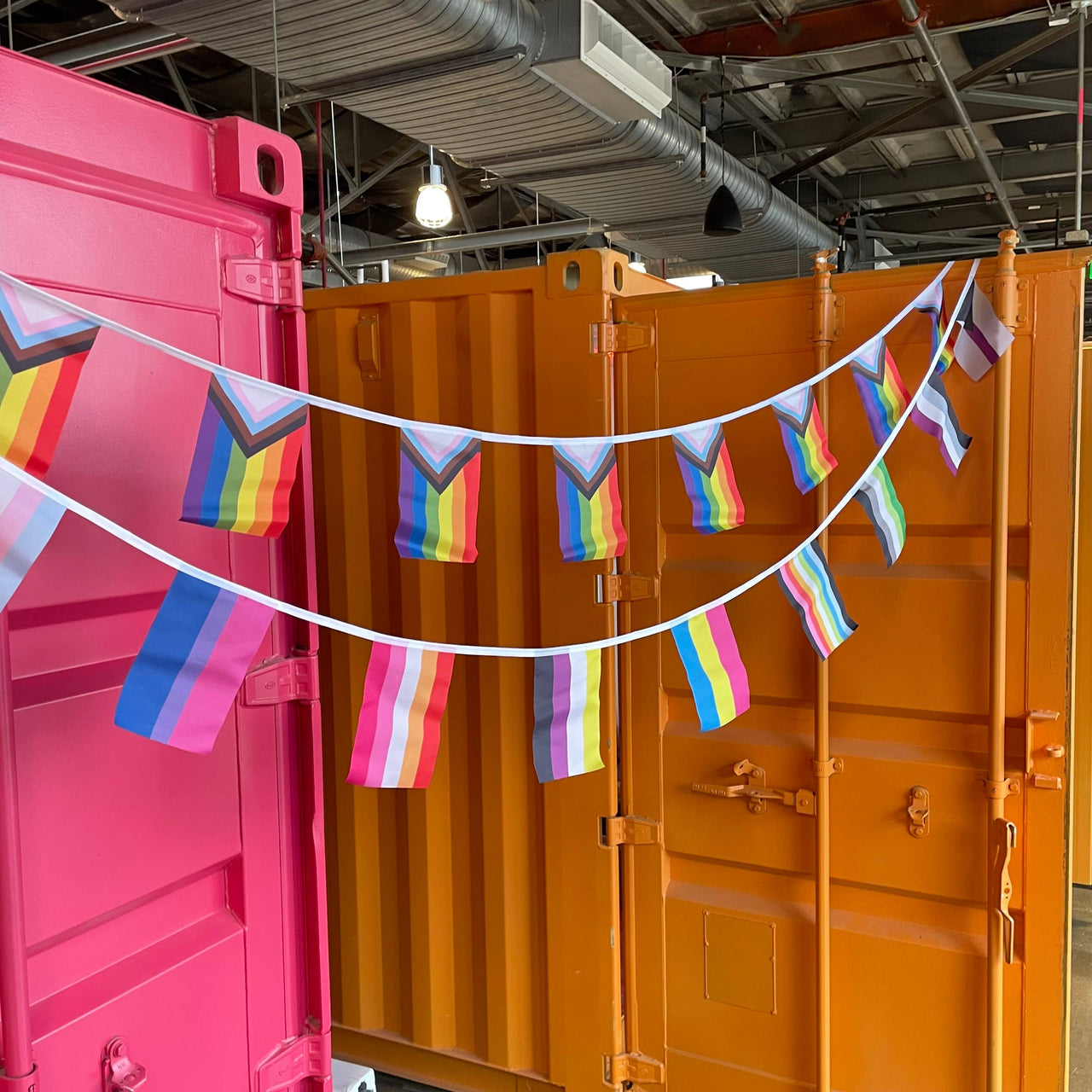 Pride Flag Bunting: Progress Pride Flag