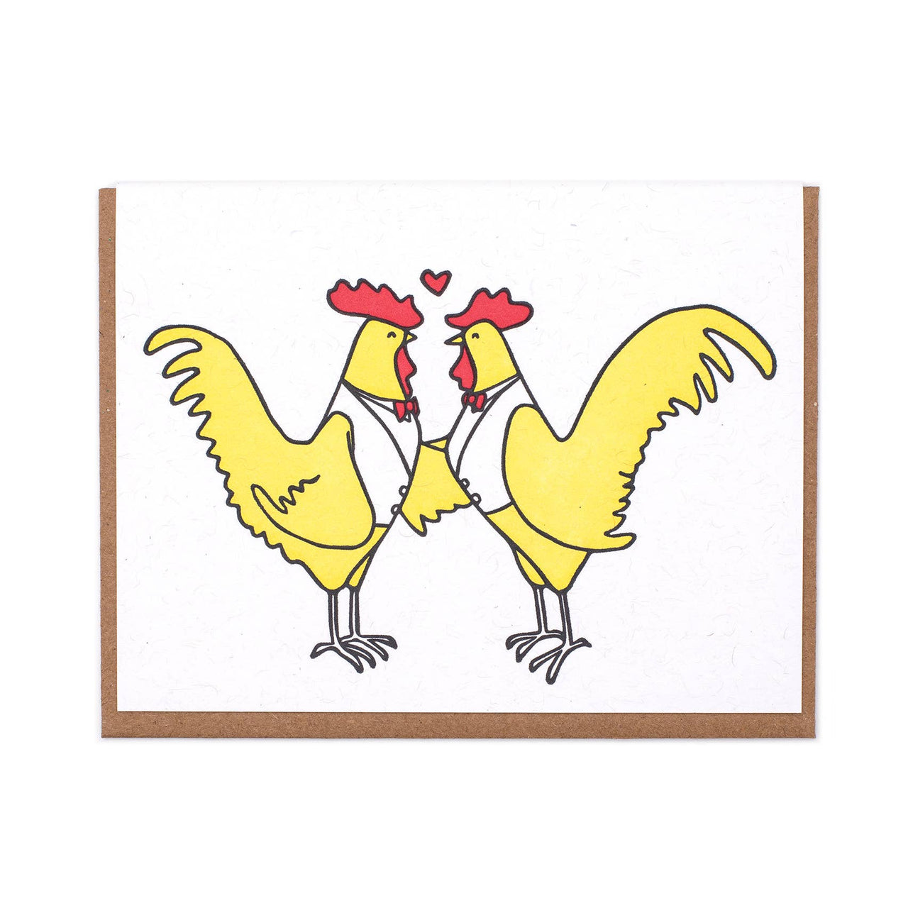 Rooster Wedding Greeting Card