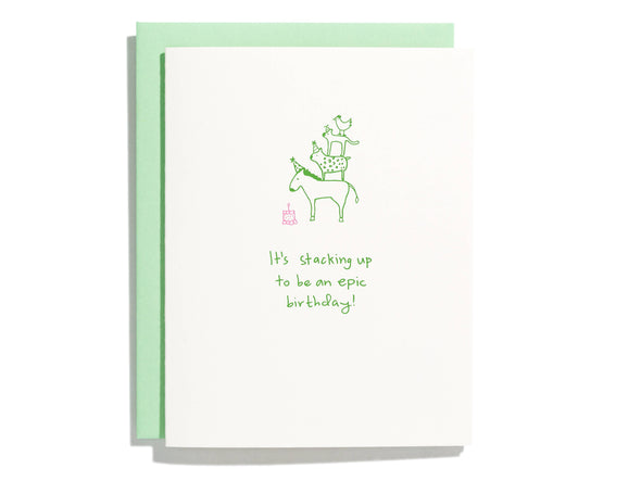 Epic Birthday - Letterpress Greeting Card