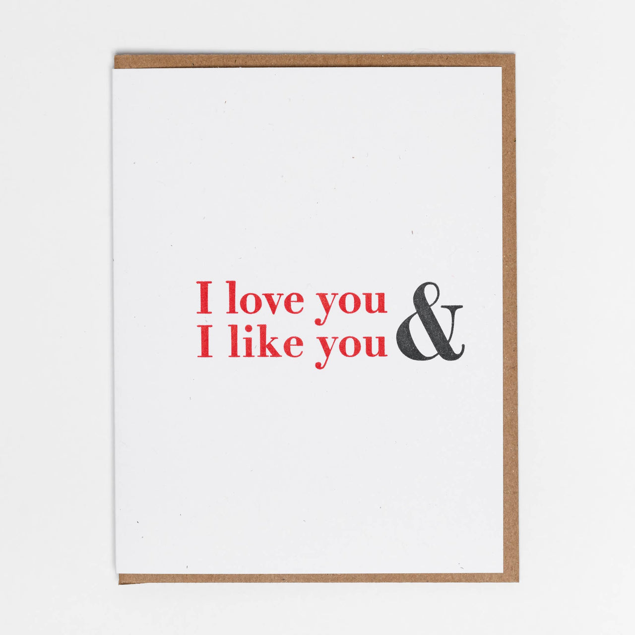 Love and Like Greeting Card