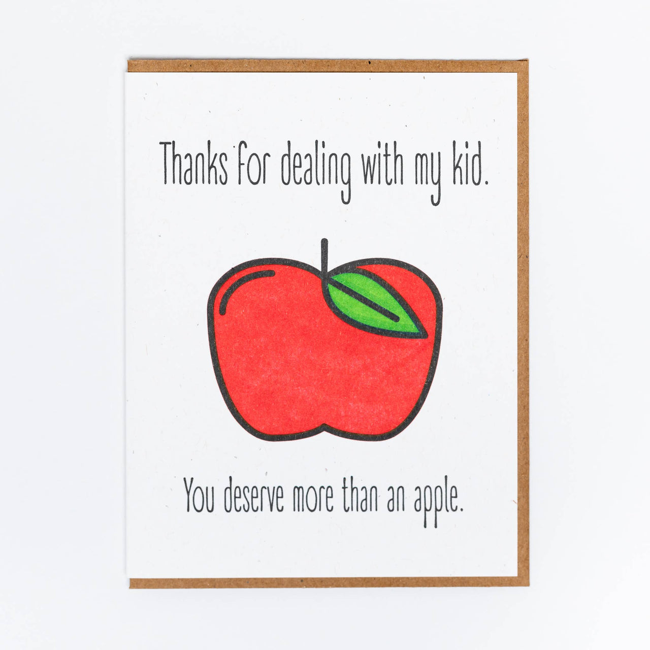 Teacher Apple Greeting Card