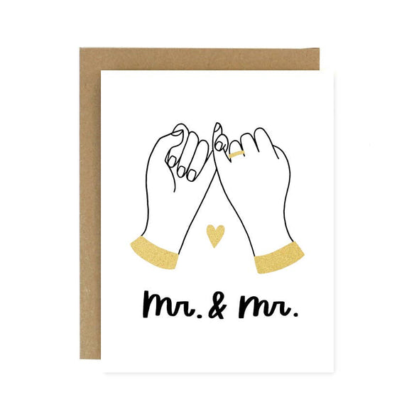 Pinky Promise Wedding - Mr. & Mr. Card