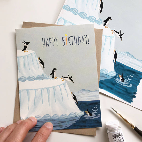 Penguin Birthday Card