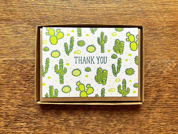 Cactus Thank You Card: Single Card