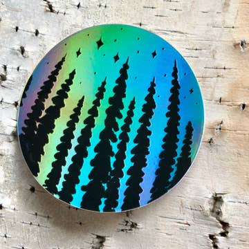 Holographic Aurora Borealis Sticker