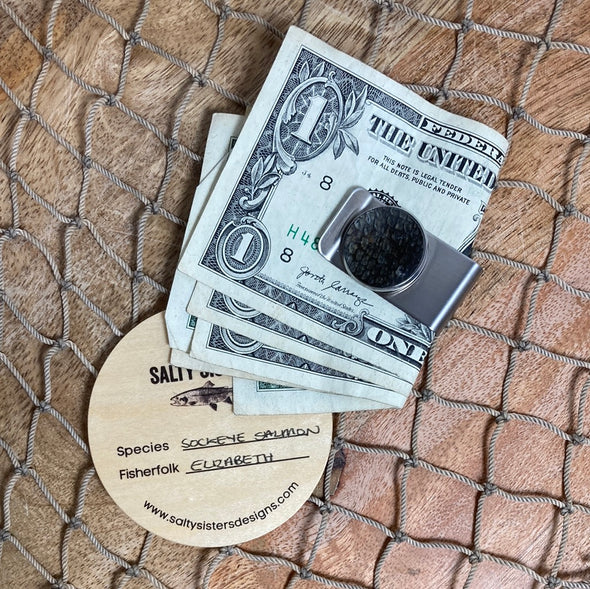 Cured Fish Skin Money Clip