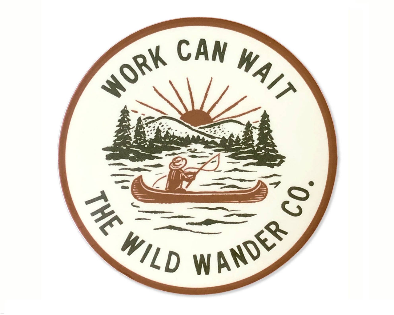 Work Can Wait Sticker