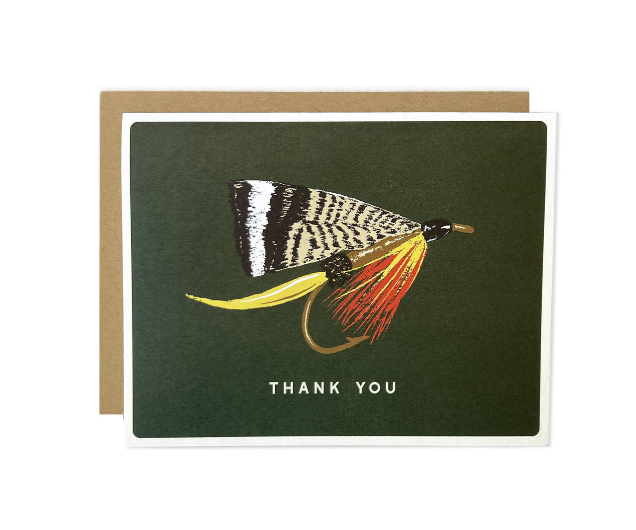 Fly Fishing Thank You Greeting Card