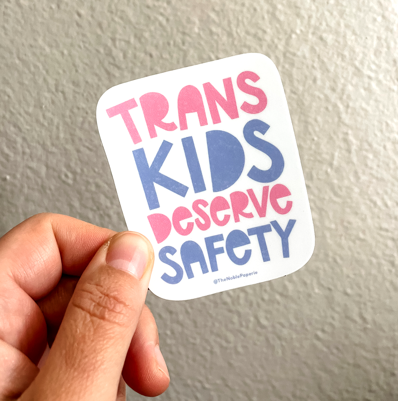 Trans Kids Safety | Transgender Trans LGBTQIA Pride Sticker