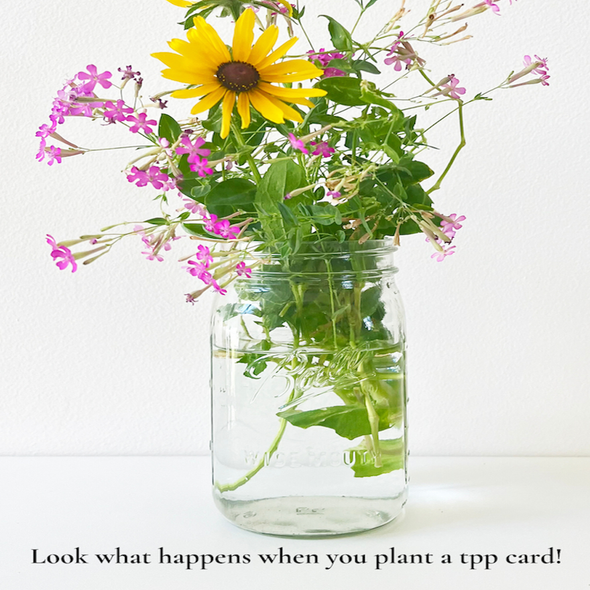 Untangle The Weeds: Plantable Wildflower Greeting Card