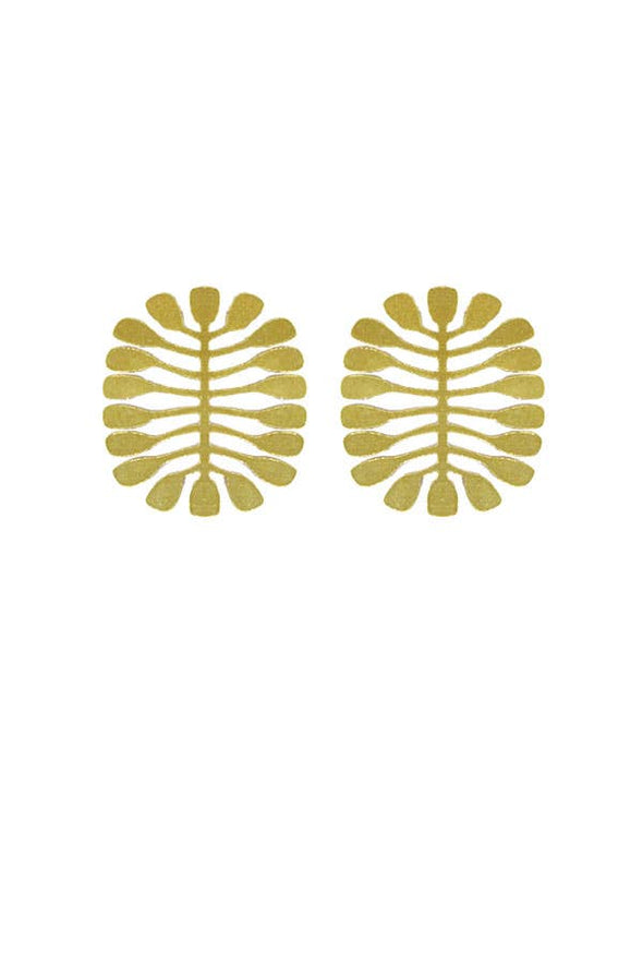 Leaf Symmetry Post Earrings