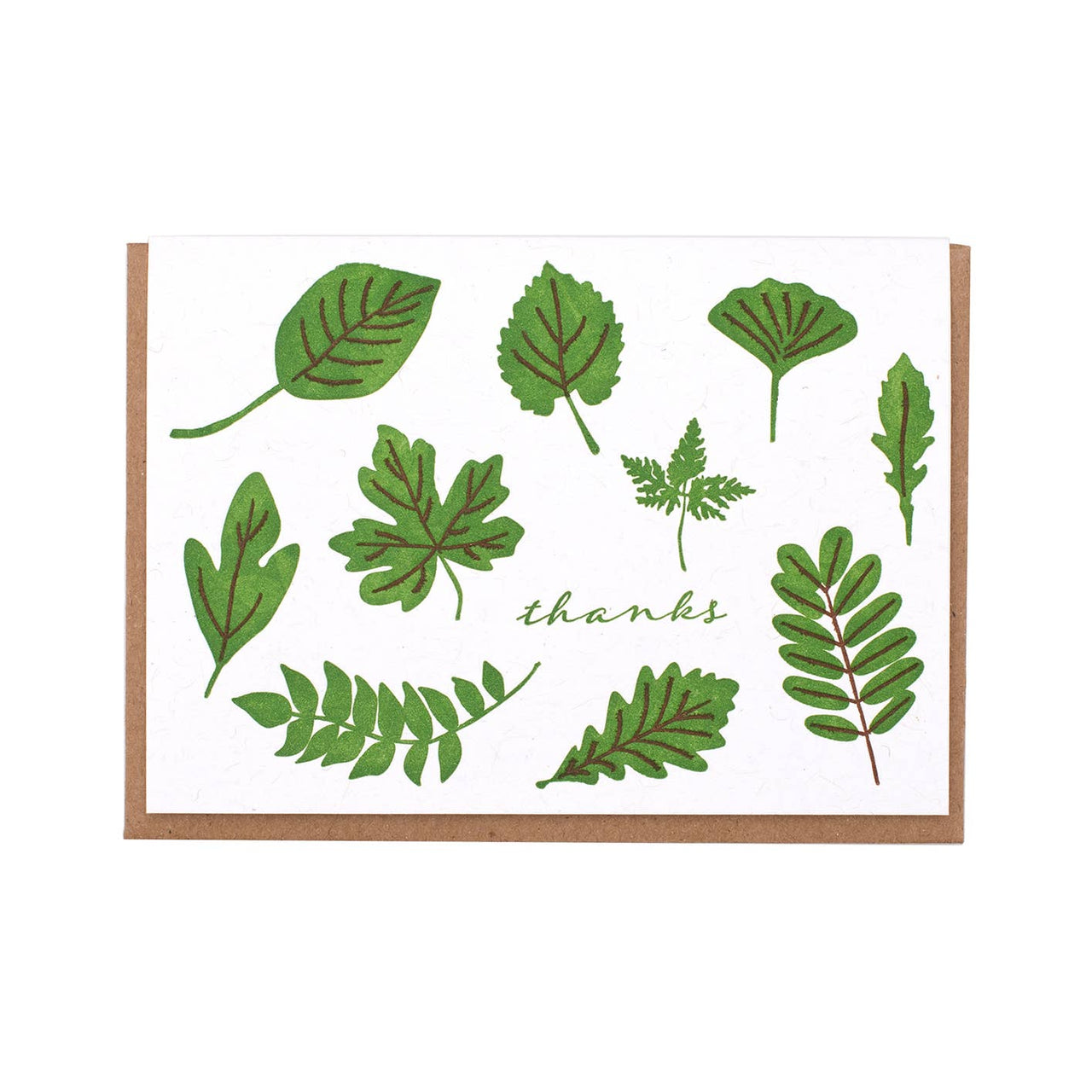 Leaf Thanks Greeting Card