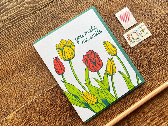 Smile Tulips Card