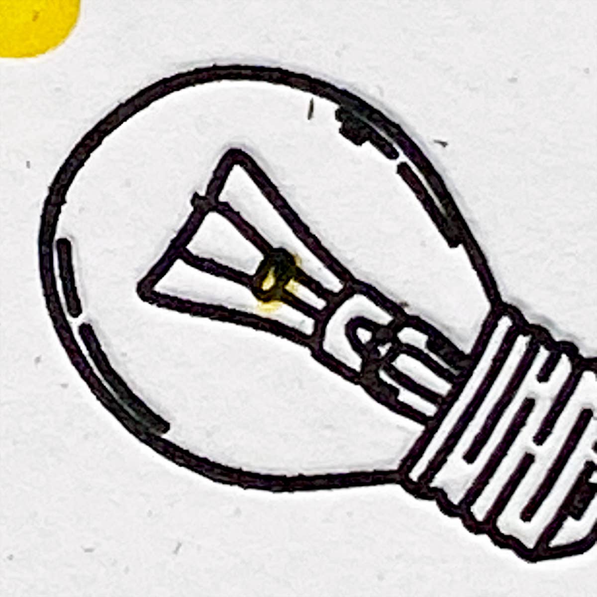 Lightbulb Thanks Greeting Card