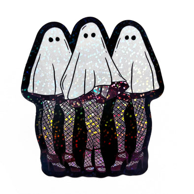 Ghoul Gang Glitter Ghost Sticker