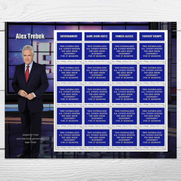 *Forever Letter Stamps: Alex Trebek*