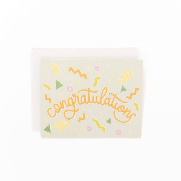 Confetti Congratulations Greeting Card