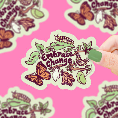 Embrace Change Vinyl Sticker