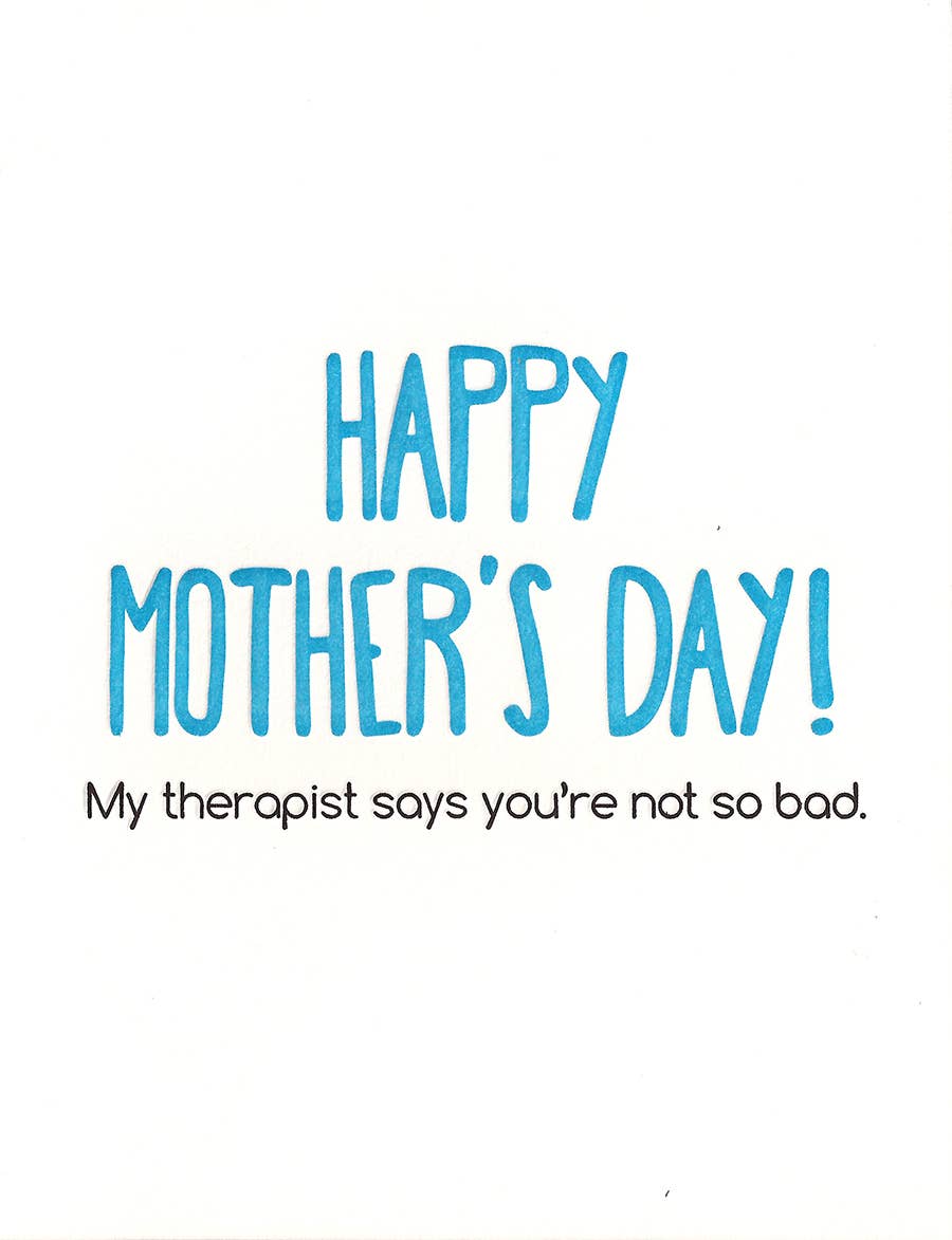 Therapist Mother's Day Greeting Card