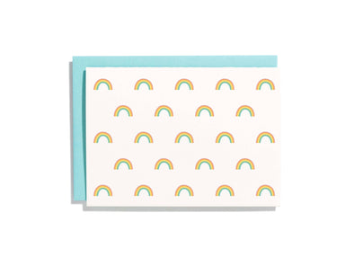 Rainbow Pattern Letterpress Card Box Set