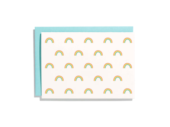 Rainbow Pattern Letterpress Card Box Set