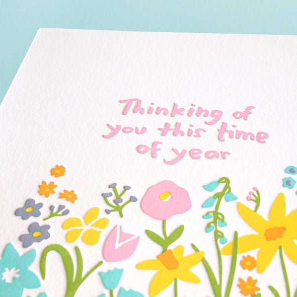 Time Of Year - Letterpress Greeting Card