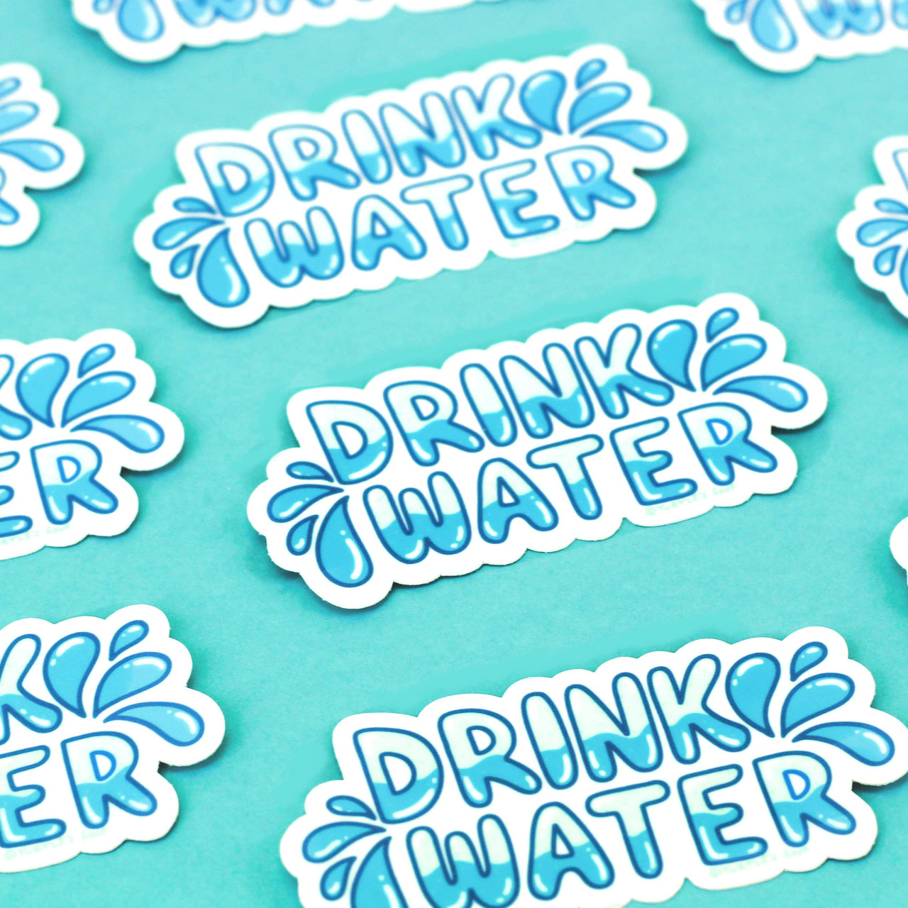 Drink Water Reminder Stay Hydrated H2O Vinyl Sticker