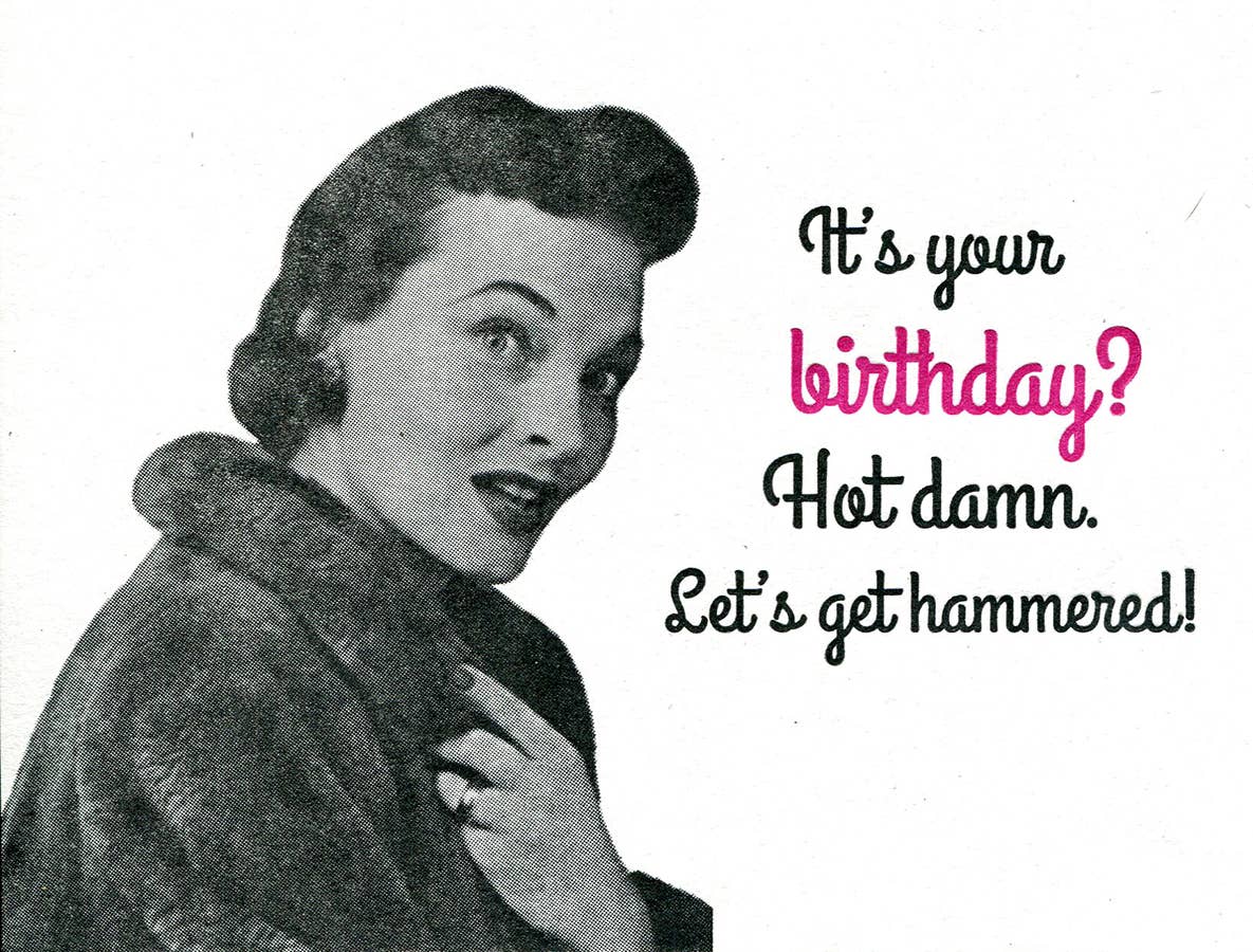 Hot Damn Birthday Greeting Card