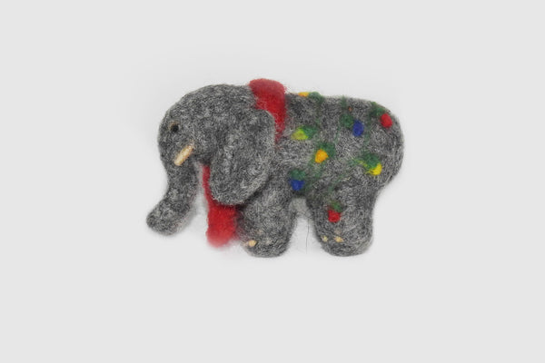 Elephant with Lights Ornament