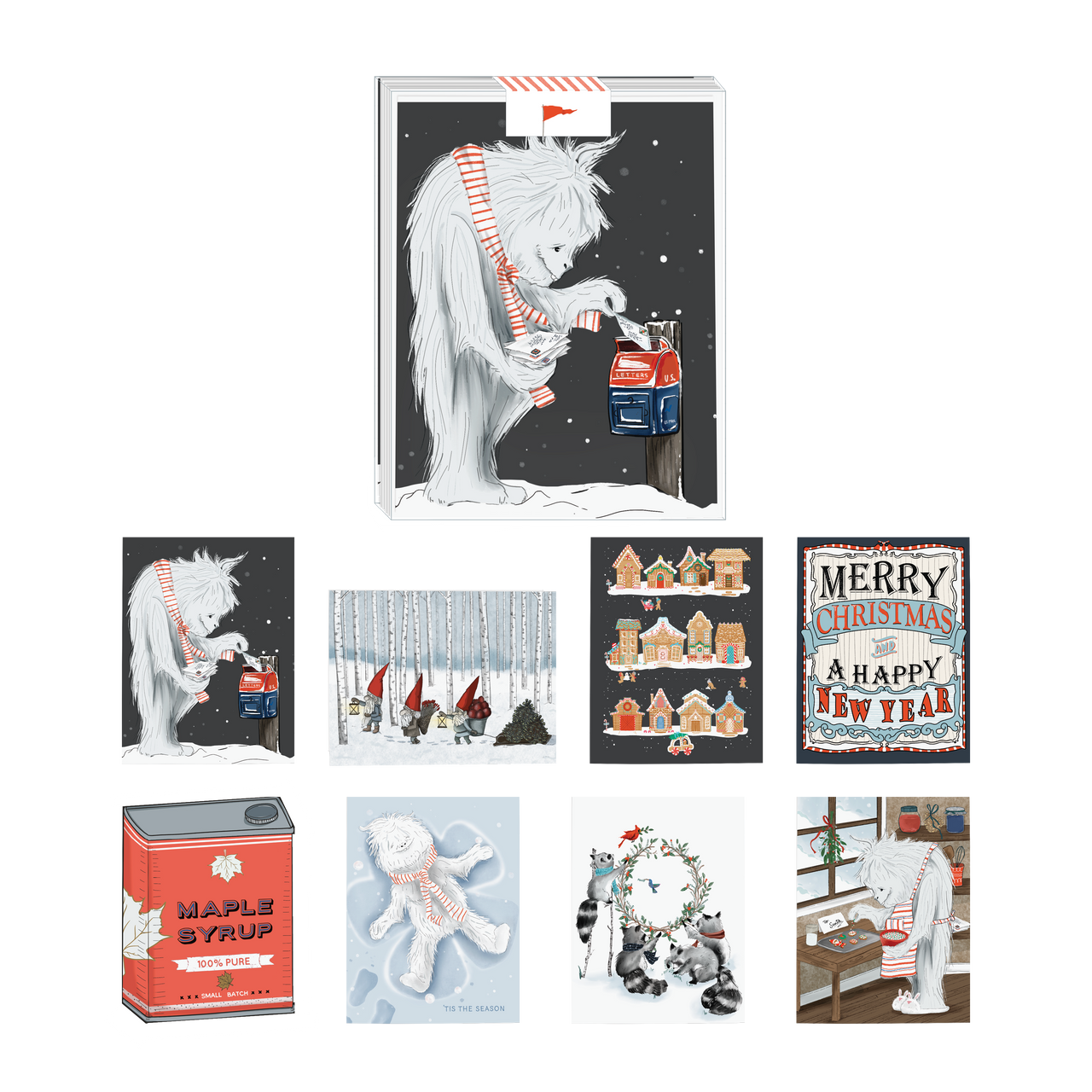 Yeti Assorted Set of 8 Cards