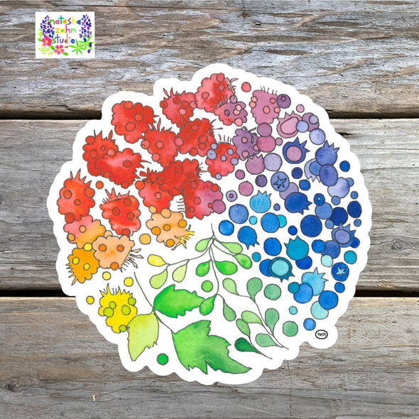 Berry Color Wheel Sticker