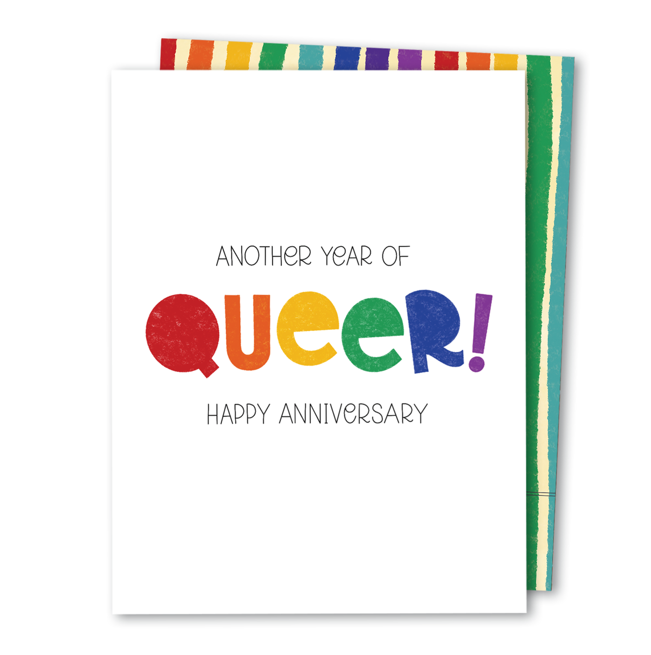 Year of Queer | Anniversary Rainbow Gay LGBTQIA+ Queer Card