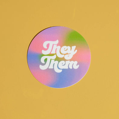 They/Them Pronoun Sticker