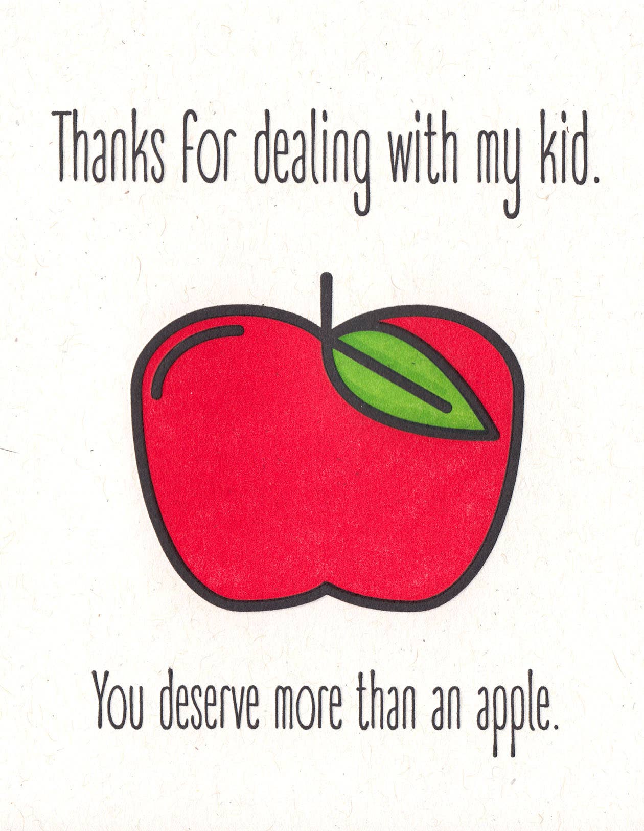 Teacher Apple Greeting Card