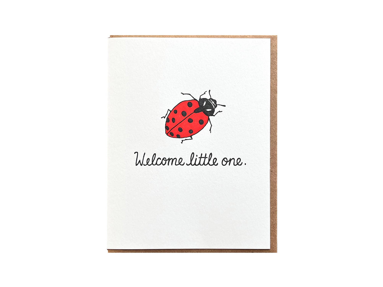 Welcome Lady Bug Card