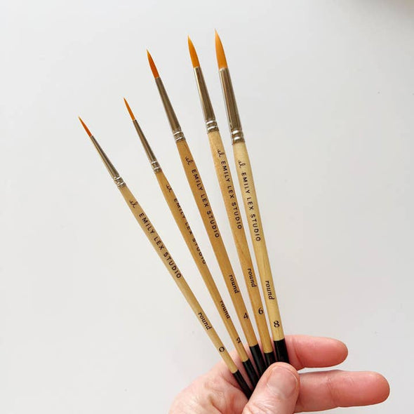 Watercolor Paintbrush Set of 5