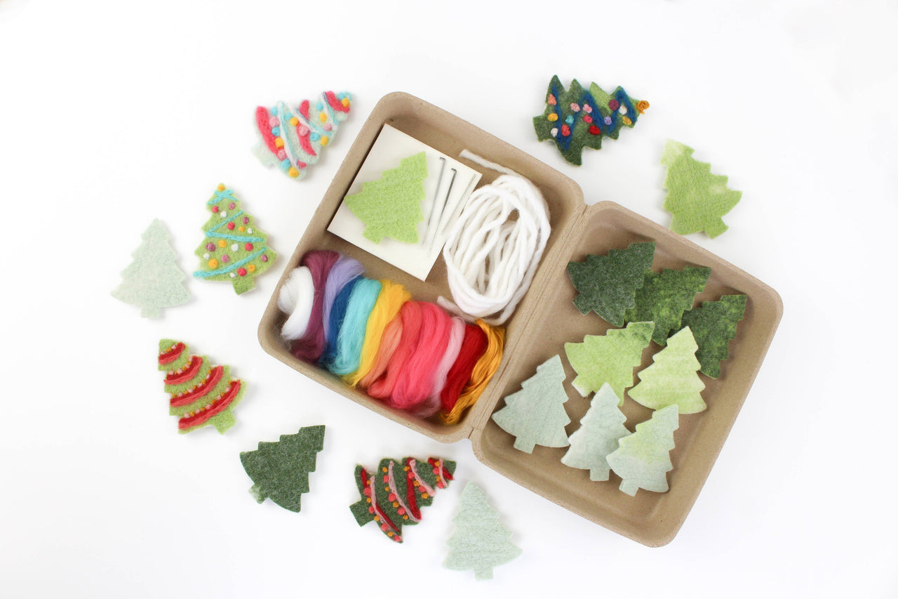 Christmas Tree Felting Craft Kit: Single Maker Kit