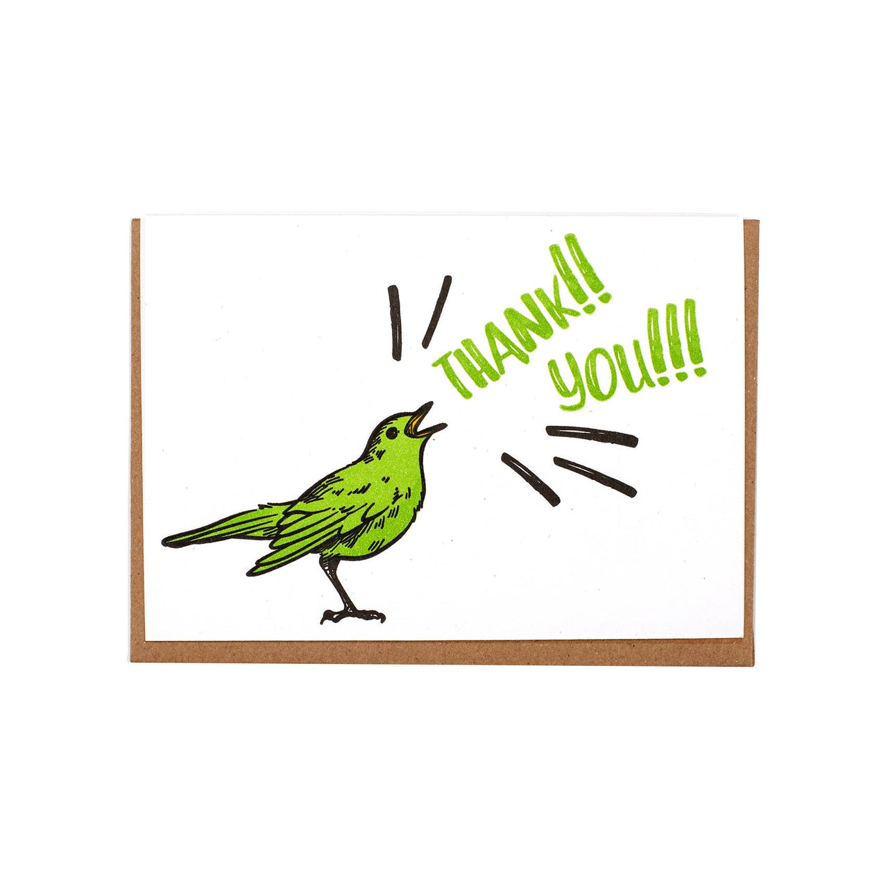 Birdie Thanks Greeting Card