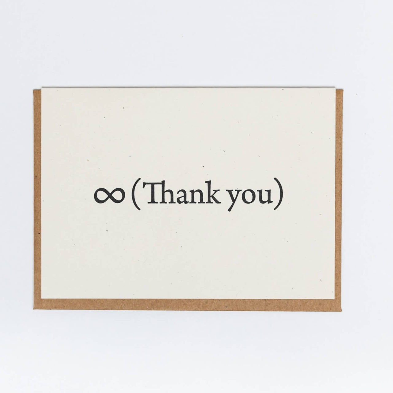 Infinity Thanks Greeting Card