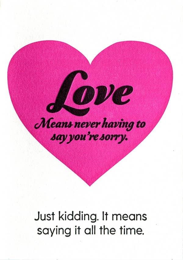 Love Means Greeting Card