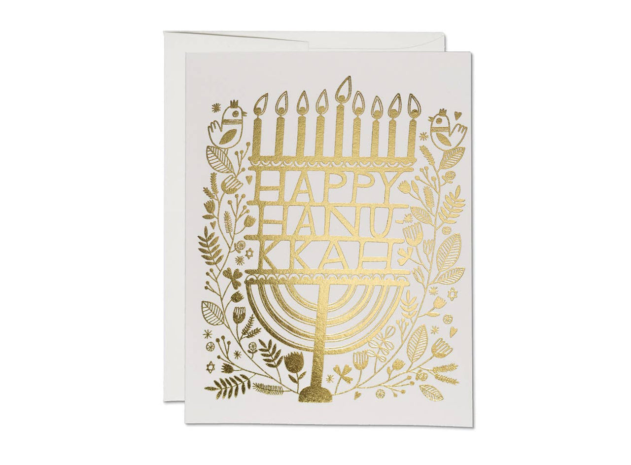 Hanukkah Candles Hanukkah greeting card: Singles