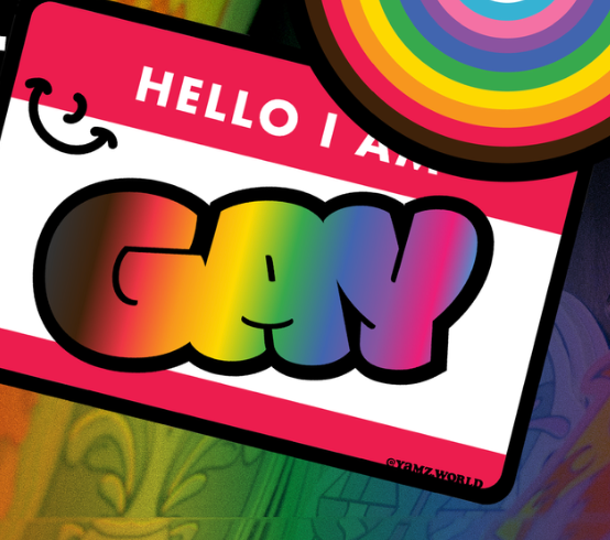 Hello I am Gay Sticker