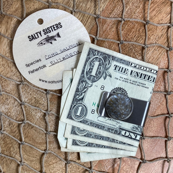 Cured Fish Skin Money Clip