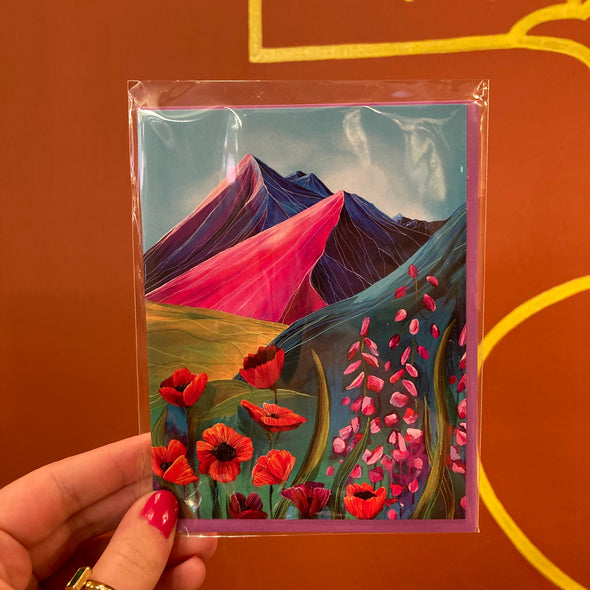 Bright Mountain Greeting Card