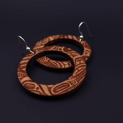 Beast Collective Earrings - Cherry Wood