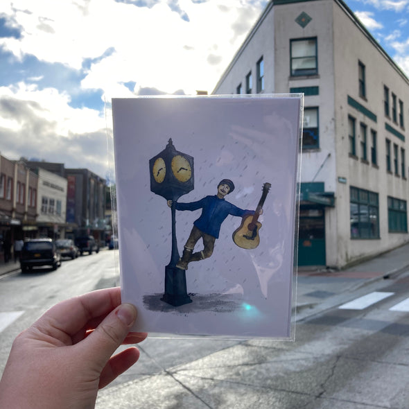 Singing in the Juneau Rain Print