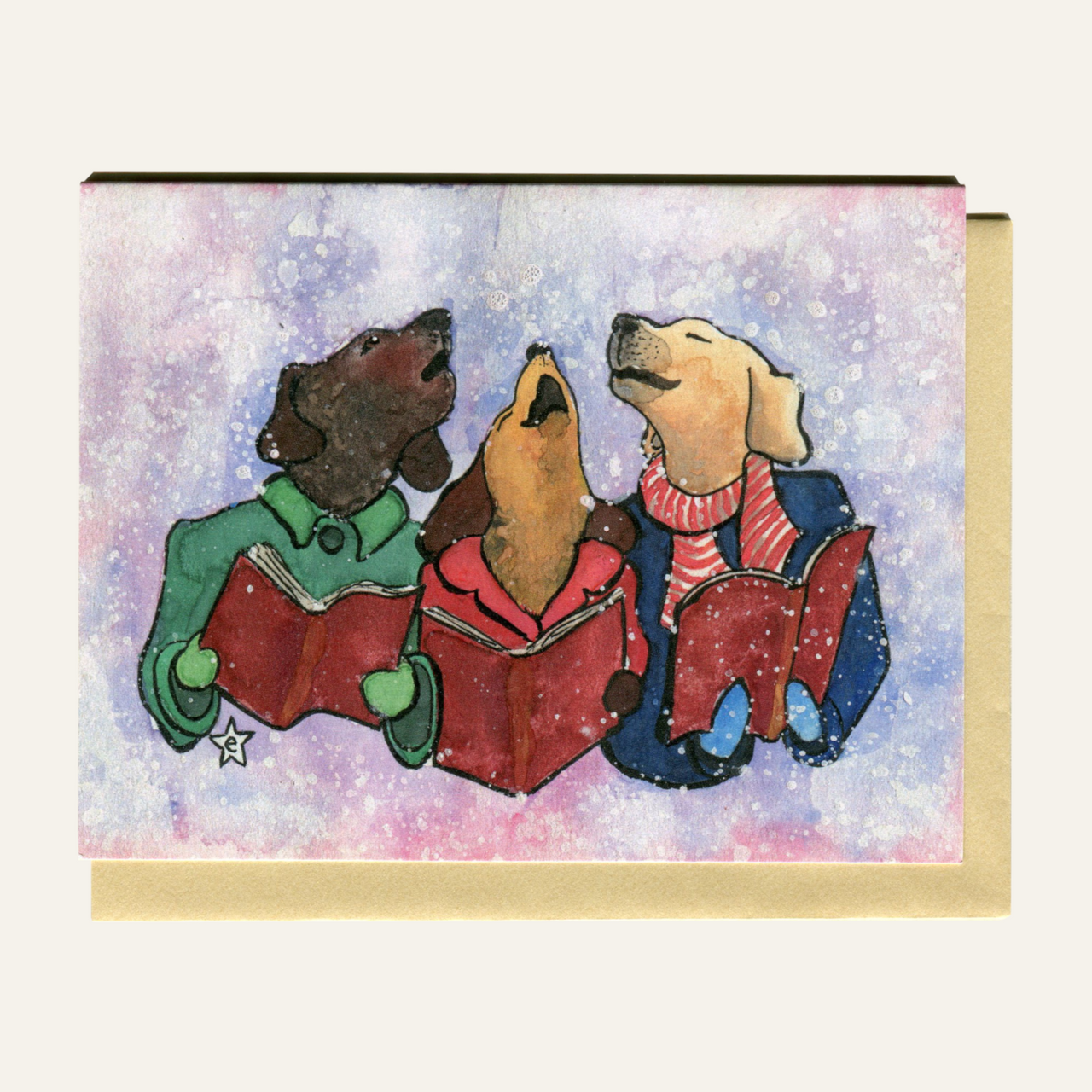 (Dogs) Merry Christmas Card