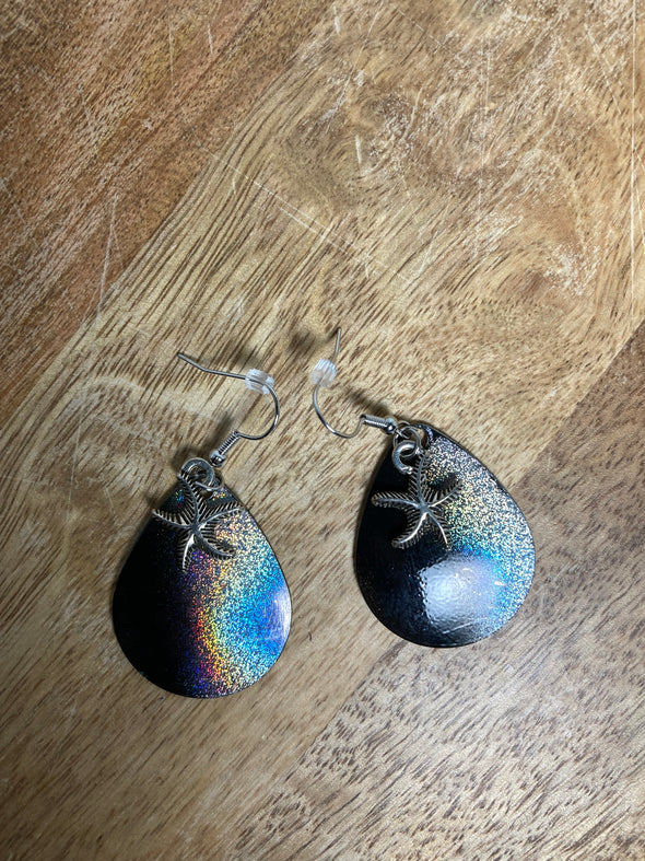 Lure Earrings - Black/Silver